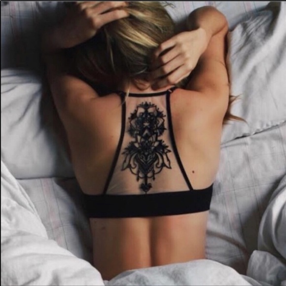 Tattoo Mesh Racerback Bralette, M/L - NWT - Picture 6 of 7